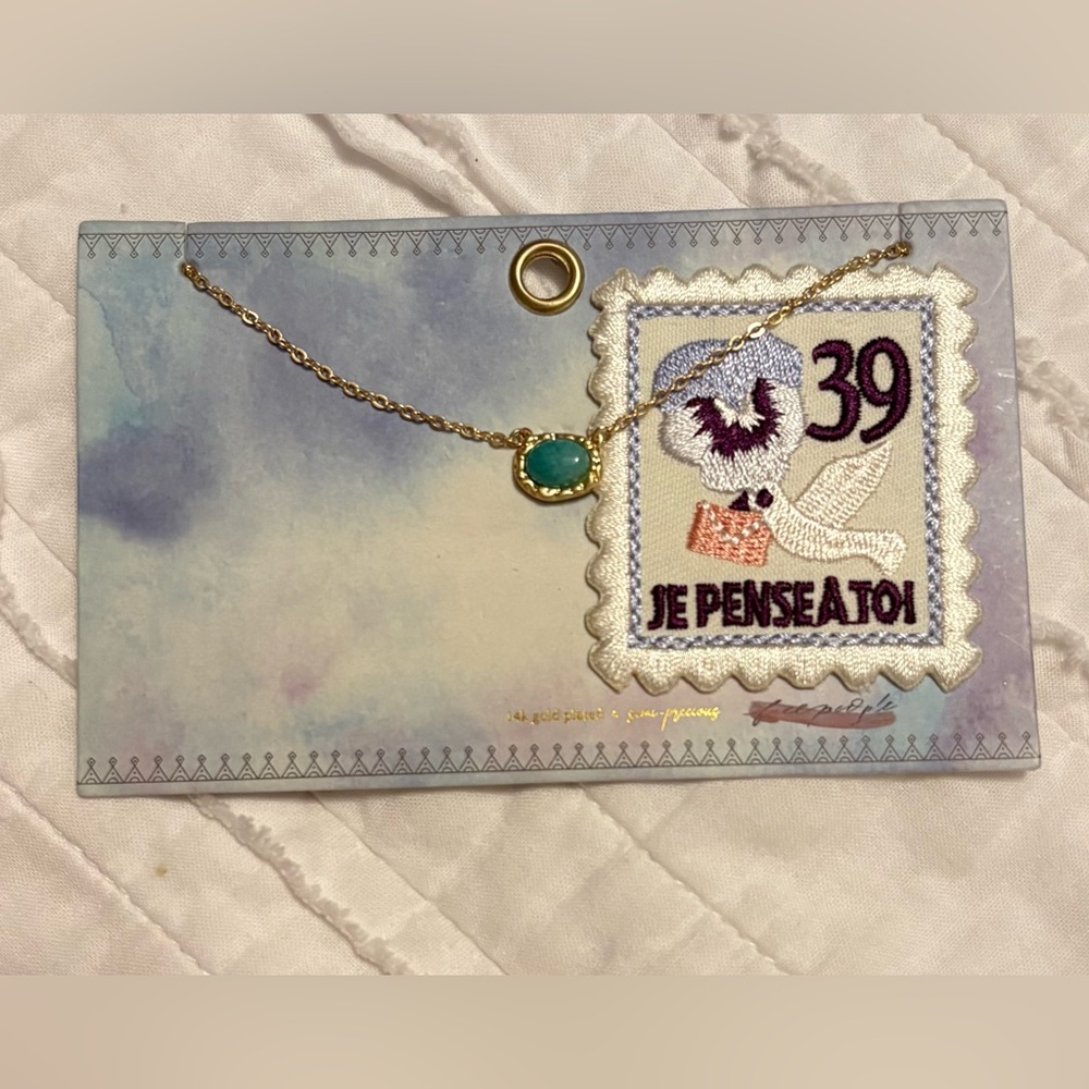 Free People Post Card Necklace NEW - Picture 3 of 4